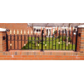 Residential Decorative Wrought iron Garden Fence  with Wrought Iron Decorative Ornaments Steel Fence
